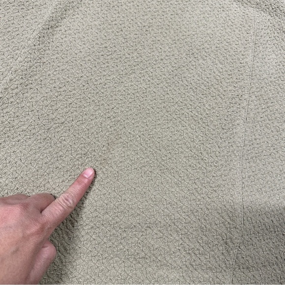 Ethos Paris 100% Organic Cotton Calcutta Sleeveless Mini Dress Textured Sable L - Picture 13 of 13